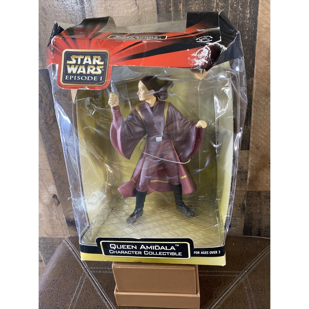 Star Wars Queen Amidala 8" Figure Applause 1999 Collectible Naboo - DAMAGED BOX